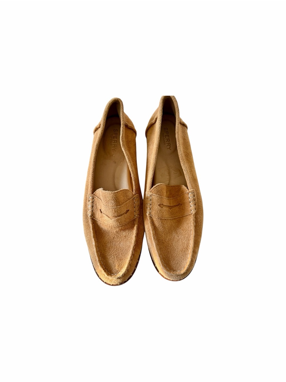 Sperry Women’s Tan Suede Penny Loafers NWOT
